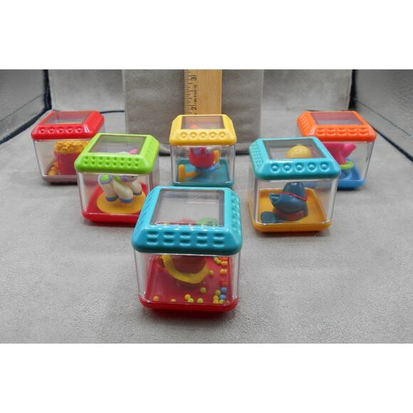 Fisher Price Peek A Block 2004 Big Top Blocks C0243 Lot of 6 Circus Themed - Picture 7 of 10